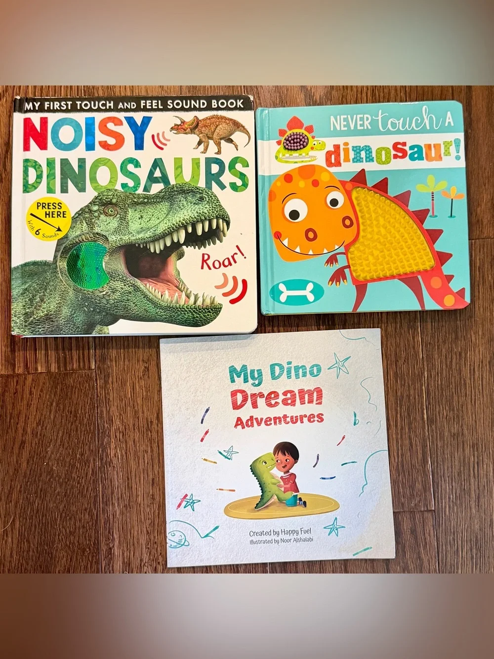 Bright Multicolor Dinosaur Books for Kids